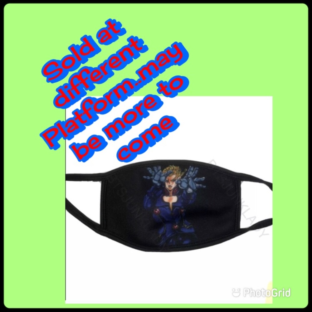 SOLD SOLD Jojo’s Bizarre Giorno Giovanna Facemask